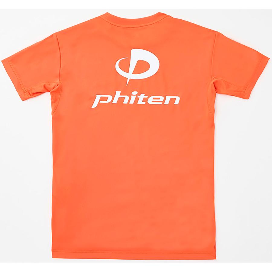 Phiten（ファイテン） Phiten RAKUシャツ 半袖 オレンジ/ホワイト M