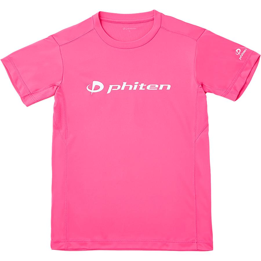 Phiten（ファイテン） Phiten RAKUシャツ 半袖 マゼンタ/ホワイト M