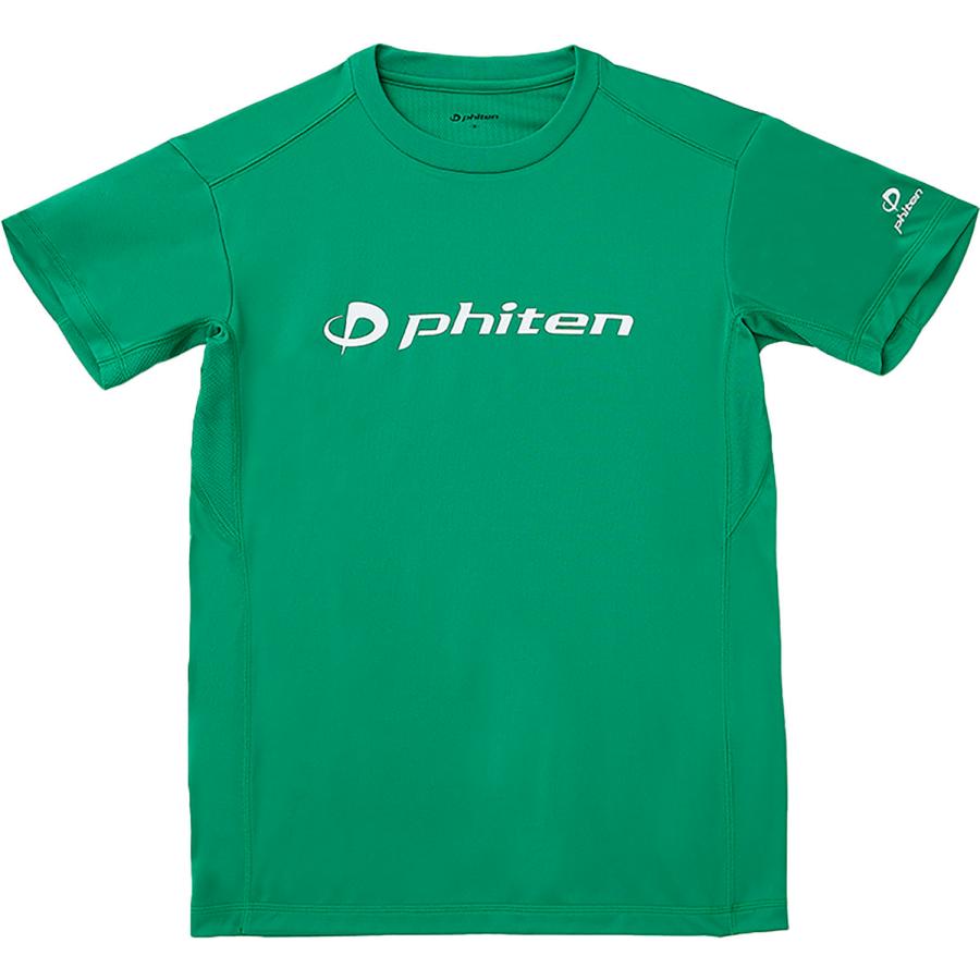 Phiten（ファイテン） Phiten RAKUシャツ 半袖 グリーン/ホワイト XO