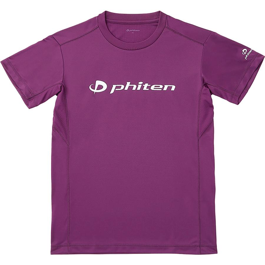 Phiten（ファイテン） Phiten RAKUシャツ 半袖 パープル/ホワイト L T