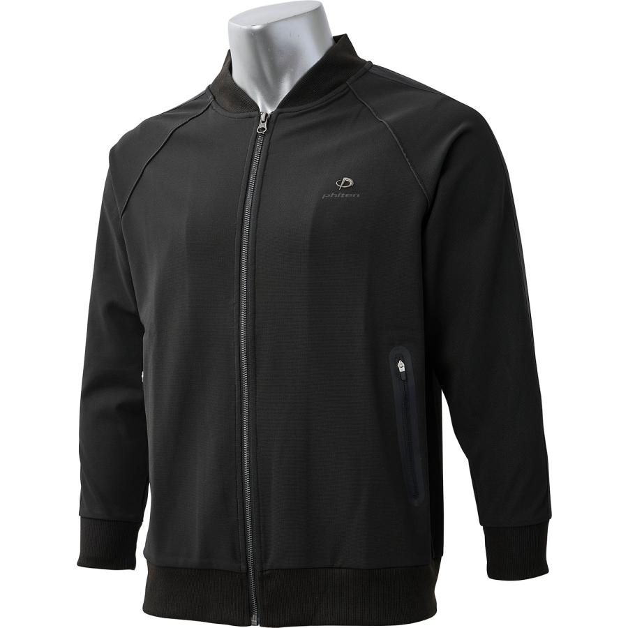 ファイテン Phiten リカバリーウェア トラックジャケット ブラック LL  JG646006 Phiten（ファイテン） リカバリーウェア トラックジャケット ブラック