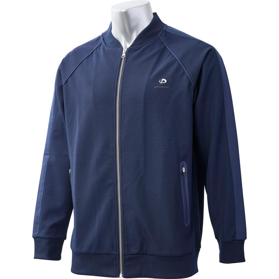 ファイテン Phiten リカバリーウェア トラックジャケット ネイビー LL  JG646106 Phiten（ファイテン） リカバリーウェア トラックジャケット ネイビー