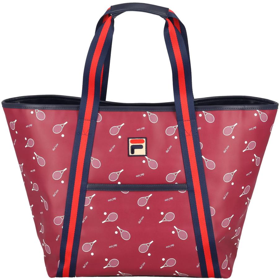 フィラ テニス トートバッグ フィラレッド VL9200 11 FILA（フィラ） トートバッグ レディース テニスラケットプリント 鞄