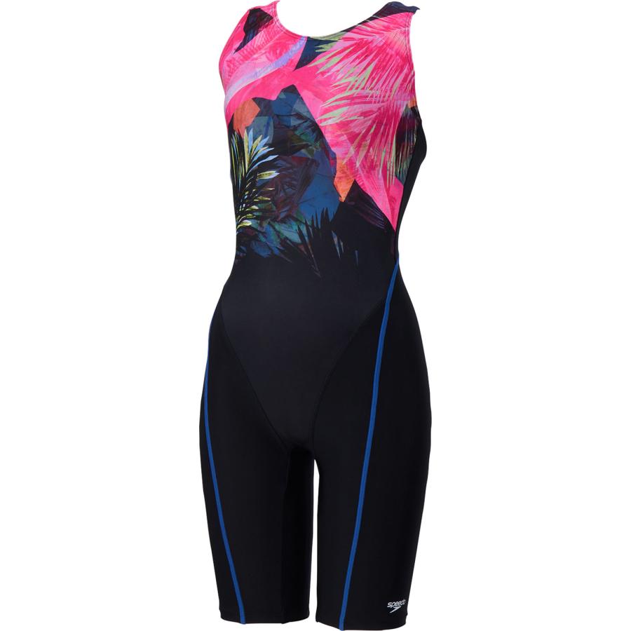 スピード Speedo Nahele Loosen Kneeskin レディース 水着 水泳 スイムウェア プール 撥水 4分丈 膝上 トレーニング カップ付き UVカット 紫外線  SFWの画像