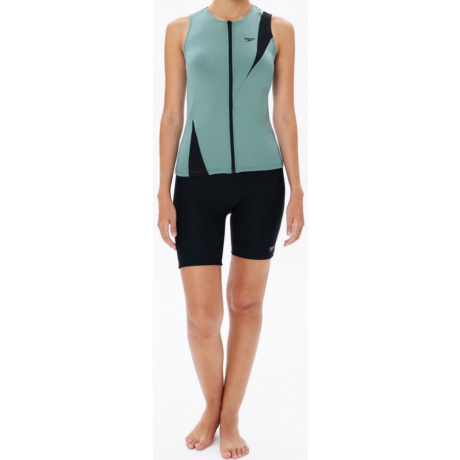 スピード Speedo ディアゴナジッププロセパレーツ レディース Diagona Zip Pro Separates 水泳 スイム セパレート水着 ウィメンズ 女性 フィットネスの画像