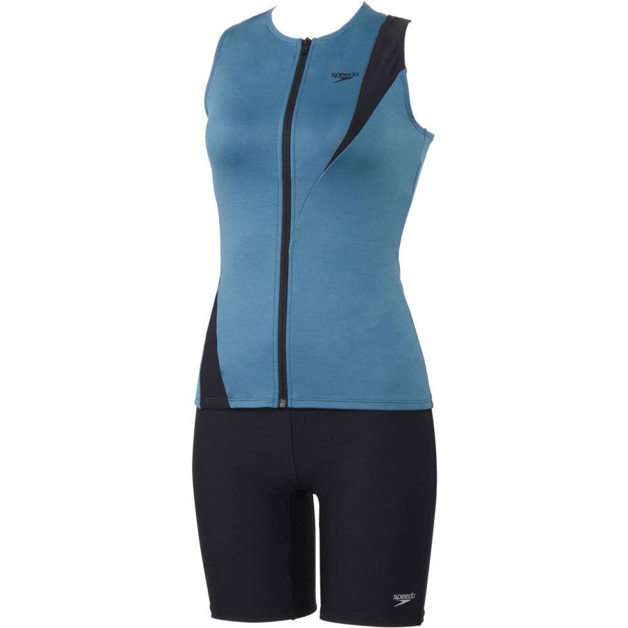 スピード Speedo ディアゴナジッププロセパレーツ レディース Diagona Zip Pro Separates 水泳 スイム セパレート水着 ウィメンズ 女性 フィットネスの画像