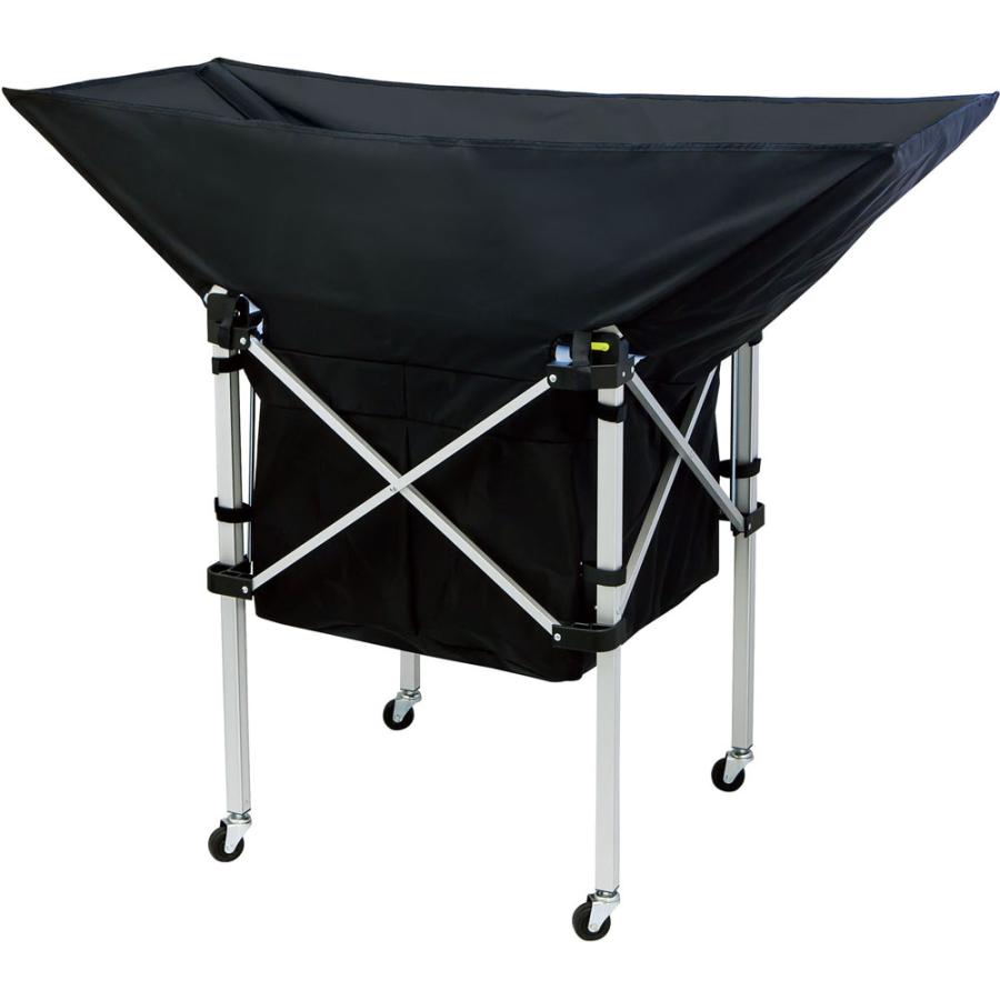 ミカサ MIKASA 携帯用折り畳み式ボールカゴ 舟型 用幕体 ブラック 学校 体育 授業 クラブ 部活 持ち運び 移動 ボールカゴ ボール入れ  ACBB210BK MIKASA（ミカサ） 携帯用折り畳み式ボールカゴ 舟型 用幕体 ブラック