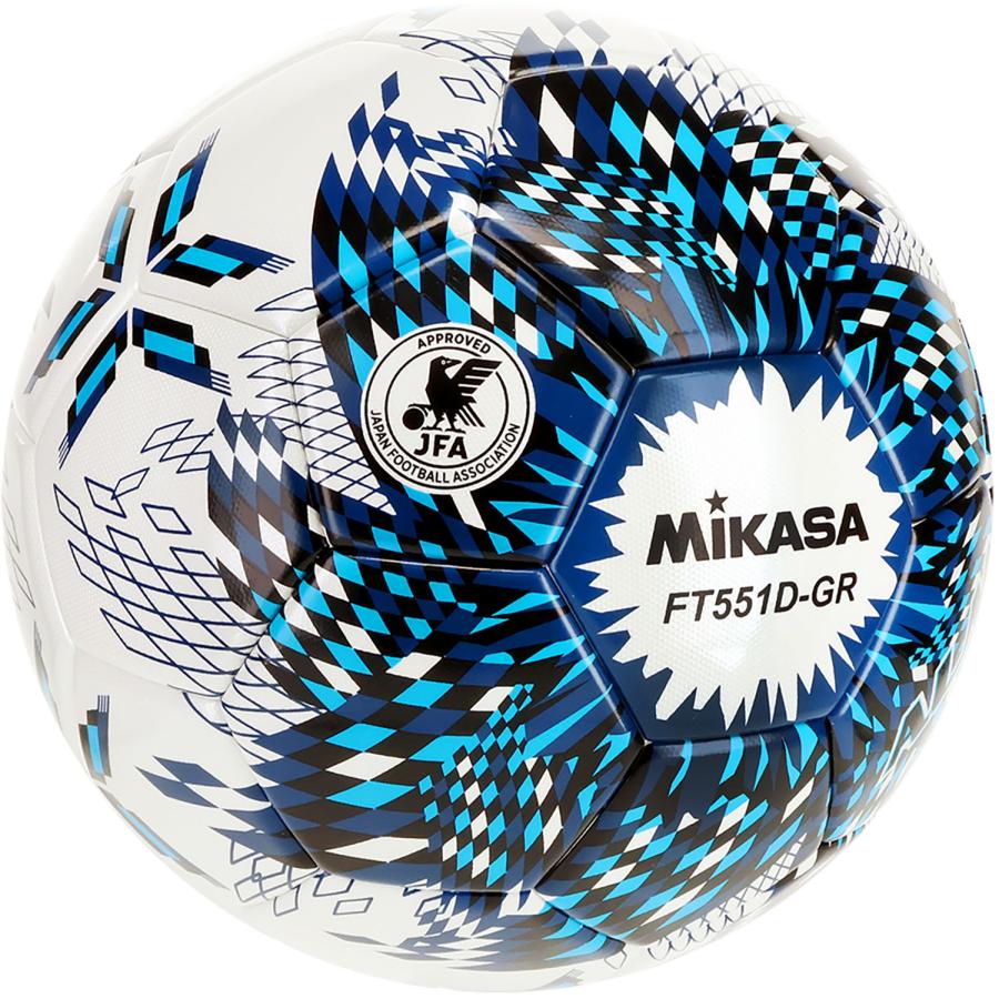 MIKASA（ミカサ） サッカー5号ALMUNDO 検定球 貼り 土用 ネイビー青