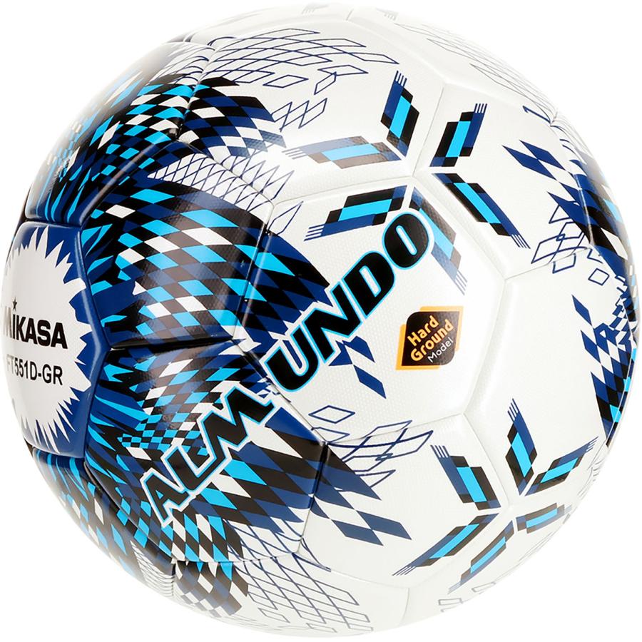 MIKASA サッカーボール5号 MIKASA（ミカサ） サッカー5号ALMUNDO 検定球 貼り 土用 ネイビー青