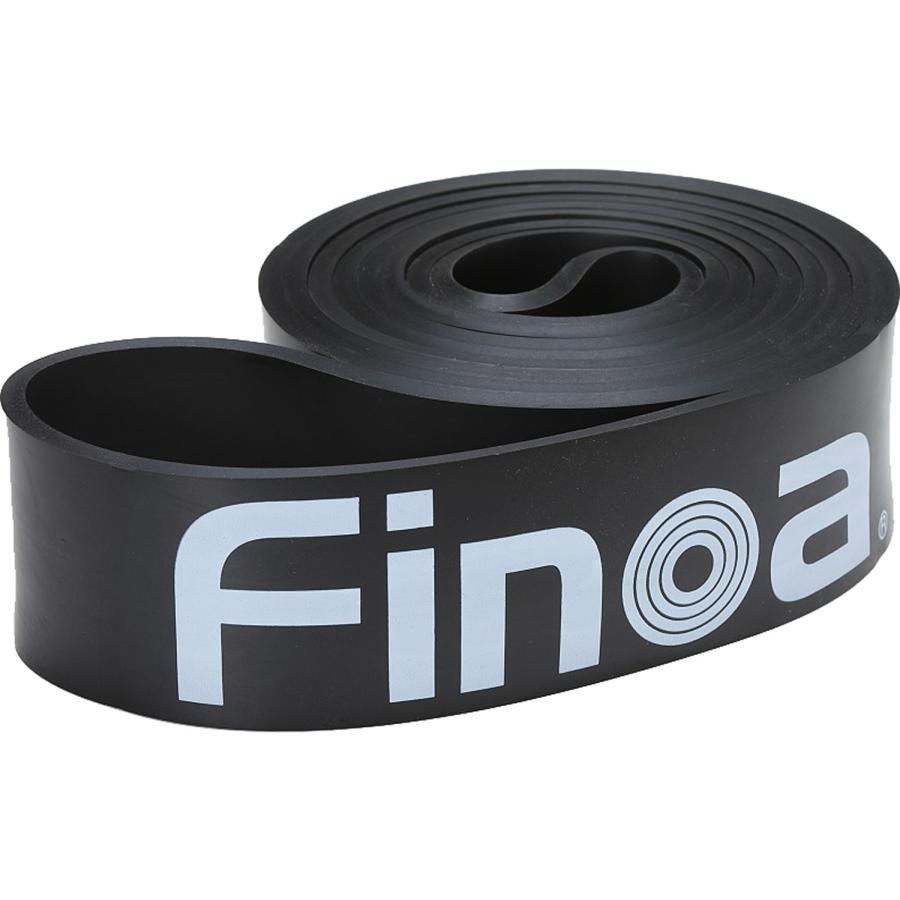 Finoa フィノア ボディメイクバンド 強度5 ブラック 筋トレ用フィットネスバンド 下半身 懸垂サポート トレーニング ウォームアップ ...