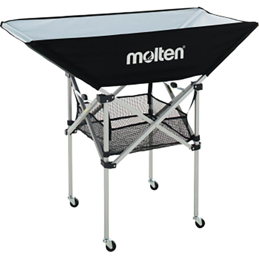 molten モルテン 折りたたみ式平型ボールカゴ 背高 黒 ブラック