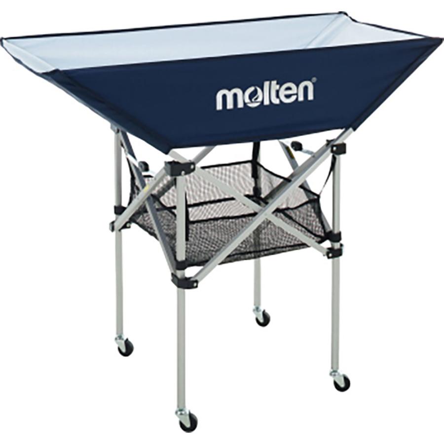 molten（モルテン） 折りたたみ式平型ボールカゴ 背高 ネイビー 紺