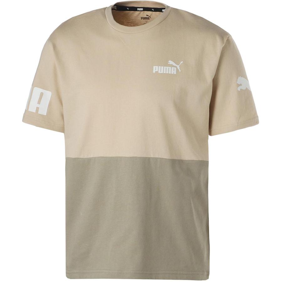 PUMA プーマ メンズ PUMA POWER カラーブロック Tシャツ 674926 GRANOLA :PJ-674926-88