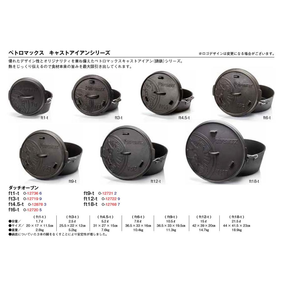 ペトロマックス Petromax ダッチオーブン ft3-t  2.3L  12719  12719の画像
