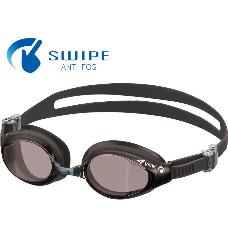 ビュー VIEW SWIPE フィットネス スイミングゴーグル メンズ レディース フレキシブルフェイスパッド 水中めがね くもり止め ...