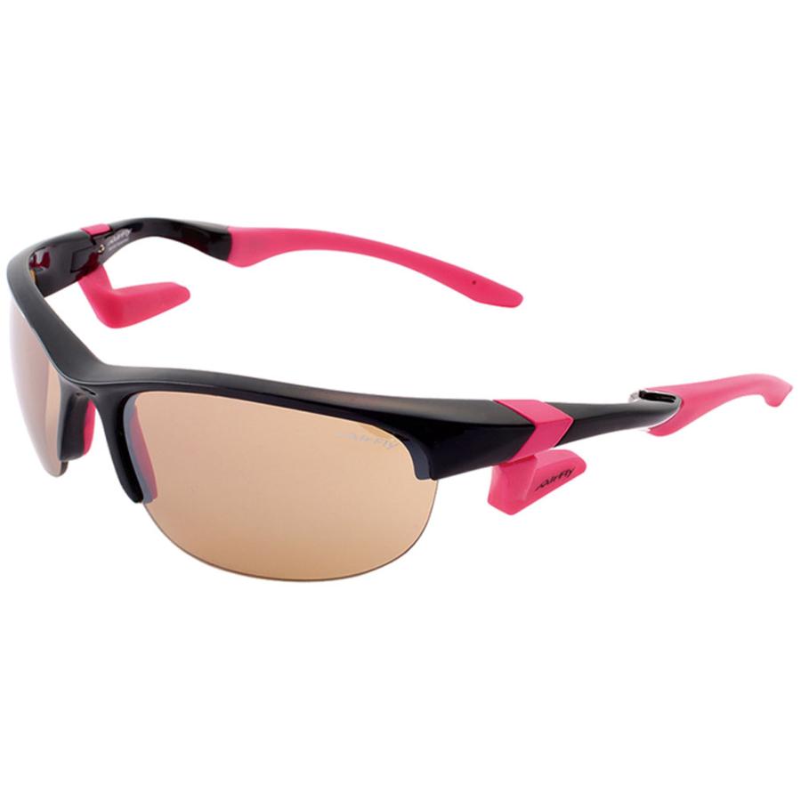 AirFly ノーズパッドレススポーツサングラス ブラック AF102 C5S AirFly エアフライ Airfly 鼻パッドのないスポーツサングラス AF-102 C