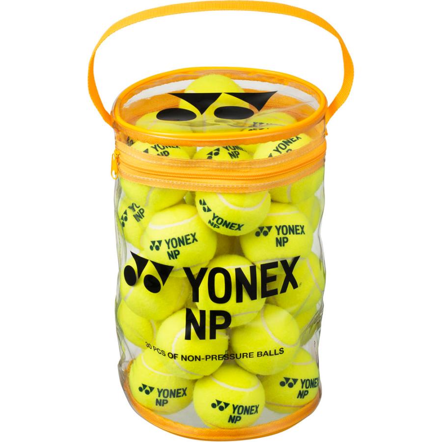 ヨネックス　ニューオフィシャルのみ168球中古 基礎打ち60球、ノック用108球 YONEX（ヨネックス） ノンプレッシャーボール 30個入 練習球 テニス
