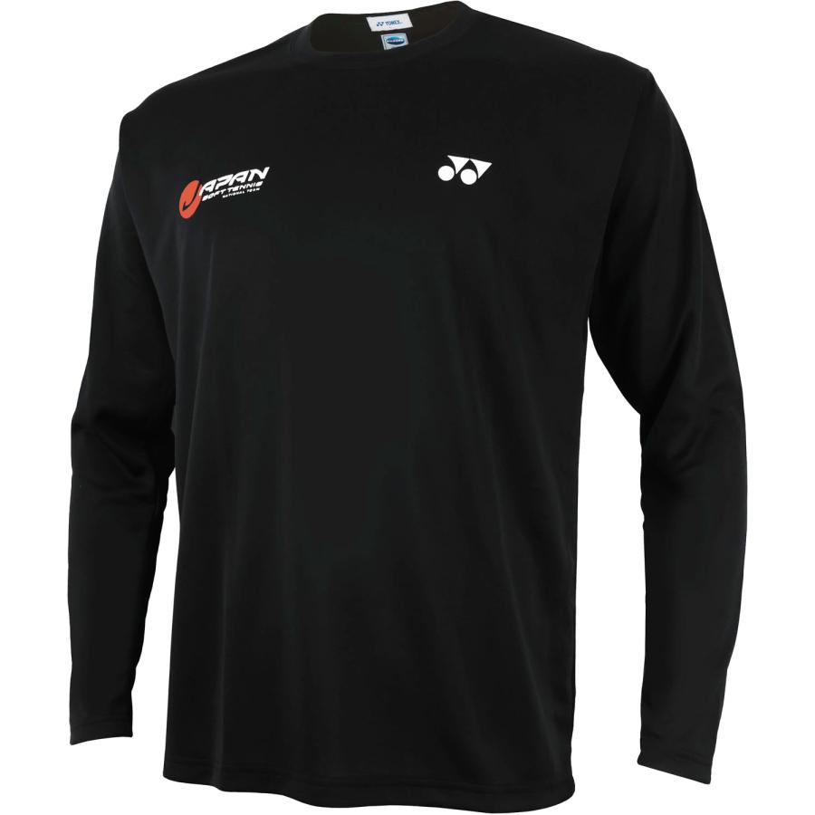 YONEX ナショナルチームロングTシャツJAPAN ブラック　Lサイズ YONEX（ヨネックス） ユニロングスリーブTシャツ ナショナルチームロゴ