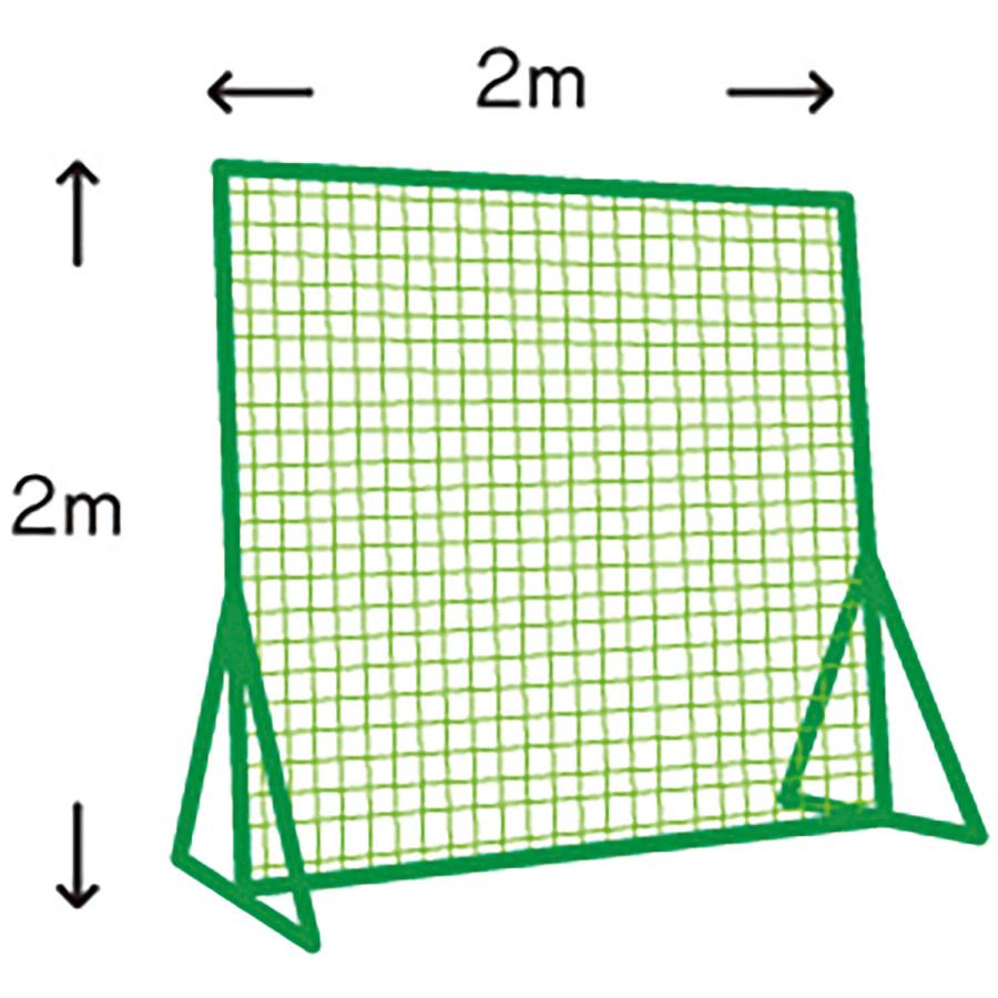 ゼット学校体育 【メーカー直送品】 防球フェンス取替用ネット2m×2m