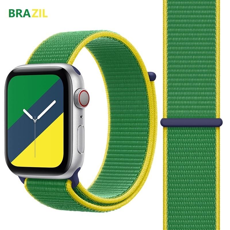 アップルウォッチ ベルト バンド Apple Watch新世代7世代 SE Series 6/5/4/3/2/1 applewatch ナイロン編みベルト 国別  国旗シリーズ 送料無料｜shzshop｜06