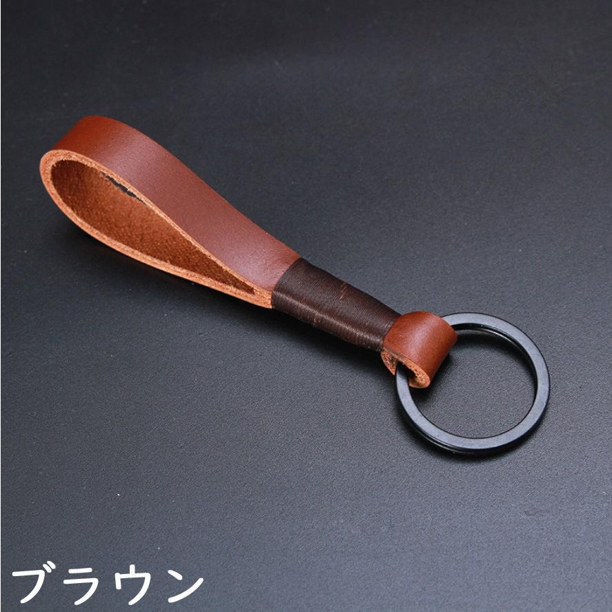 キーホルダー 革 本革 レザー メンズ キーリング 牛革 車スマートキー