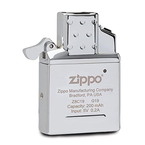【お取り寄せ】 ZIPPO ジッポー 65828 アークライター インサイドユニット ダブルビーム USB充電式 シルバー
