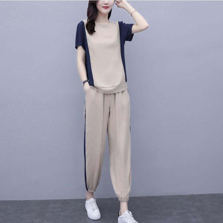 ジャージ セットアップ レディース 春 夏 ジャージ上下セット Tシャツ 半袖 パンツ スウェット上下セット 運動服 部屋着 韓国風 カジュアル お洒落 着痩せ 新品 Liust181 シースショップ 通販 Yahoo ショッピング