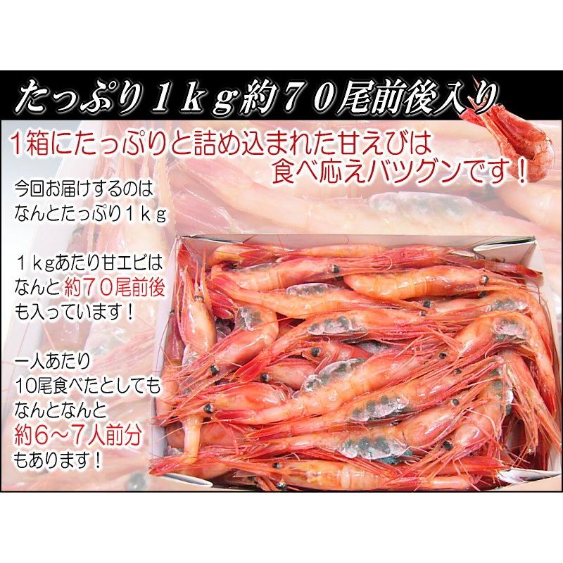 甘エビ お刺身用 特大 急速冷凍 あまえび 海老 寿司 軍艦巻き 海鮮丼 1kg 約55尾前後入り 5 6人前分 送料無料 セール Sc Sk Am1000l Y 産直グルメ しいあすねっと 通販 Yahoo ショッピング