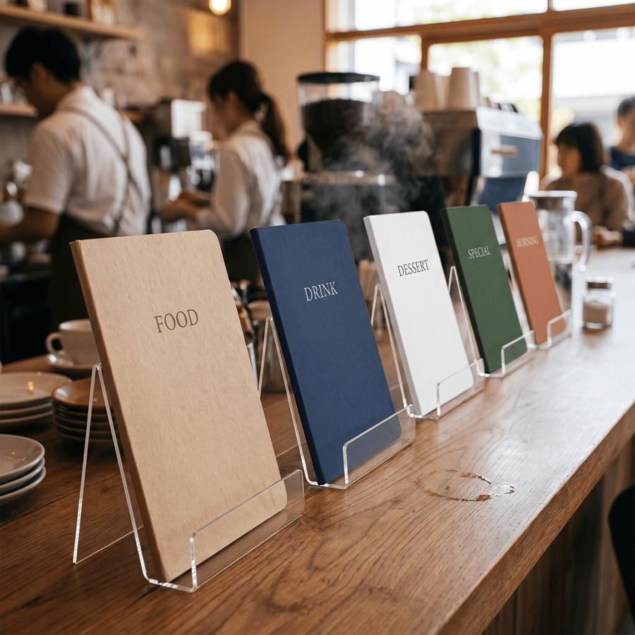 爆買 アクリル本舗 ストッパー付き ブックスタンド 6個セット アクリル
