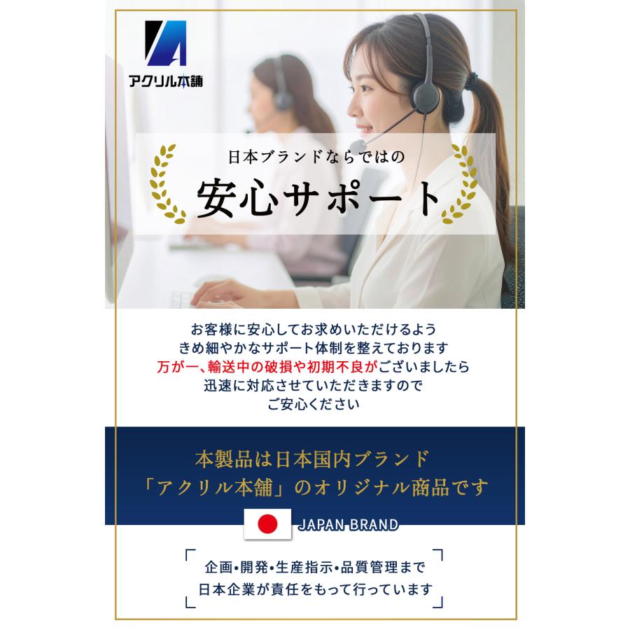 UVカット率99.8% アクリル本舗 BGS用 スクリューダウン UVカット