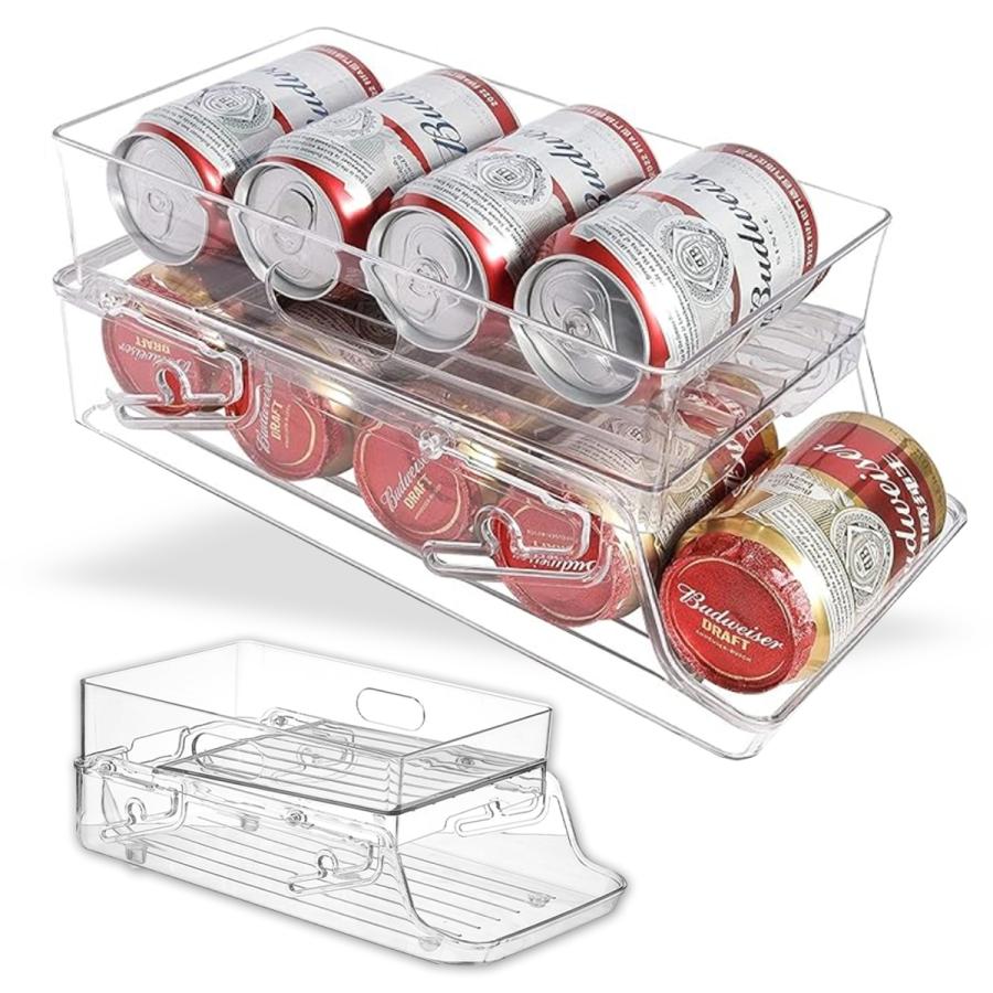 アクリル本舗 缶ストッカー 缶収納ラック 350ml用 缶ビールホルダー
