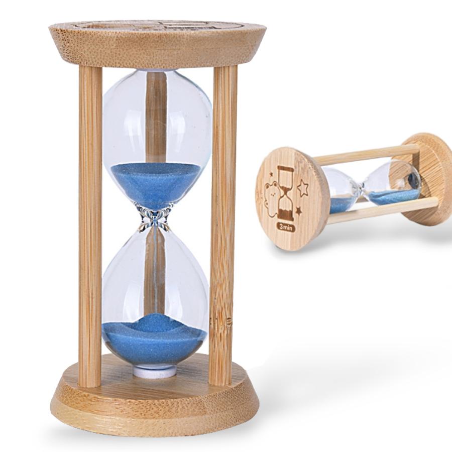 Cospys 砂時計 3分 卓上 サンドタイマー 木製 サウナ インテリア