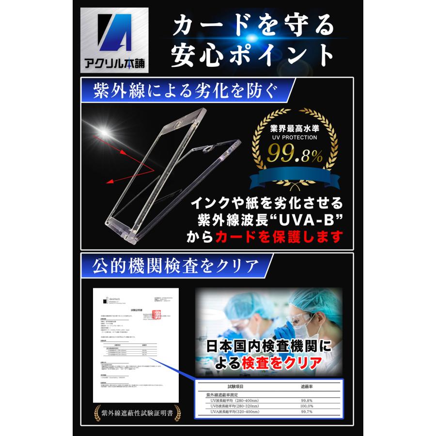 アクリル本舗 UVカット99.8％ マグネットローダー 35pt 4枚セット
