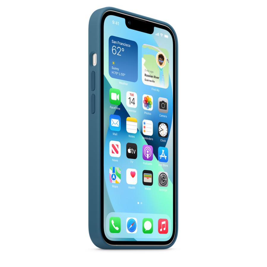 Apple 純正 iPhone13 シリコンケース ブルージェイ 青 アップル Apple 純正 iPhone13 シリコンケース ブルージェイ 青 アップル