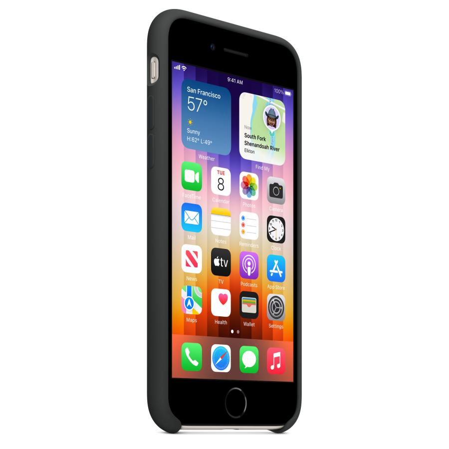 Apple 純正 iPhone SE 第3世代 第2世代 8 7 シリコンケース ミッドナイト 黒 ブラック アップル 並行輸入品 新品 apple純正ケース｜siba-y-store｜03