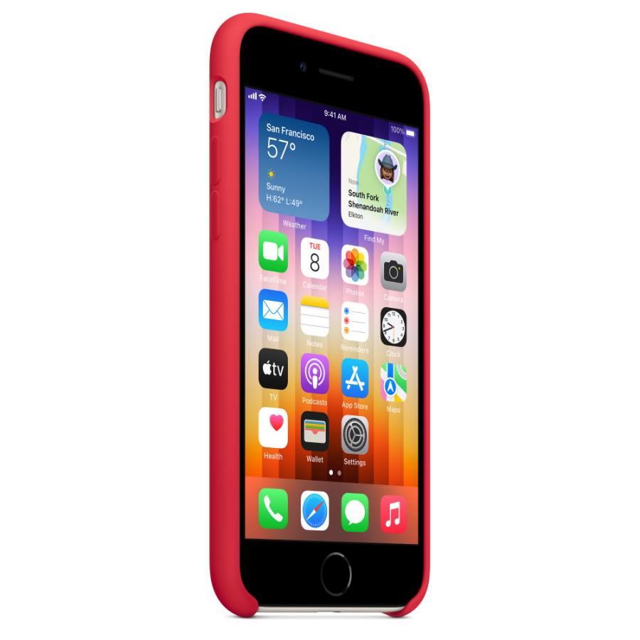Apple 純正 iPhone SE 第3世代 2世代 8 7 シリコンケース プロダクト レッド PRODUCT RED 赤 アップル 並行輸入品 apple純正ケース｜siba-y-store｜03