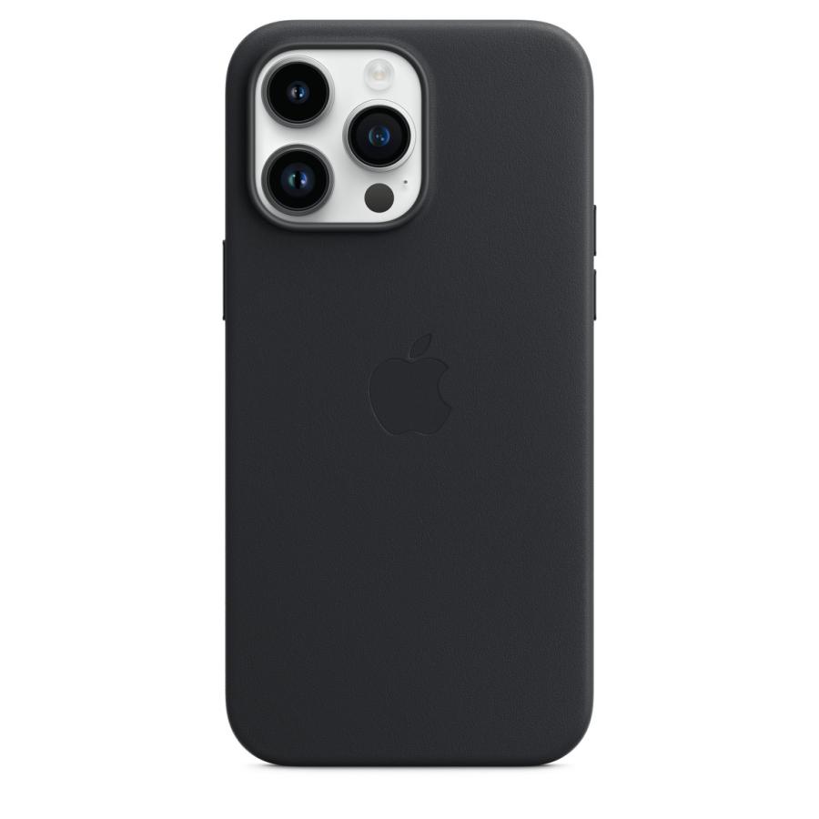 Apple 純正 iPhone14 Pro Max レザーケース ミッドナイト 黒 ブラック