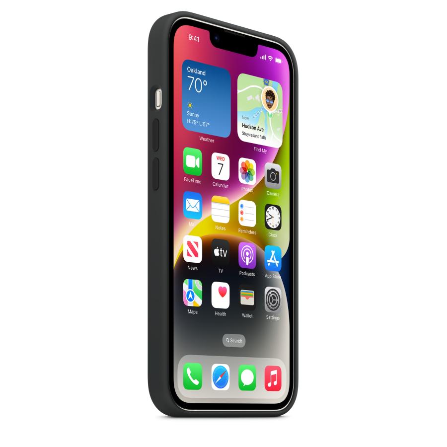 Apple 純正 iPhone 14 シリコンケース ミッドナイト ブラック 黒 MagSafe 対応 アップル アイフォン14 並行輸入品 apple純正ケース siba14｜siba-y-store｜03