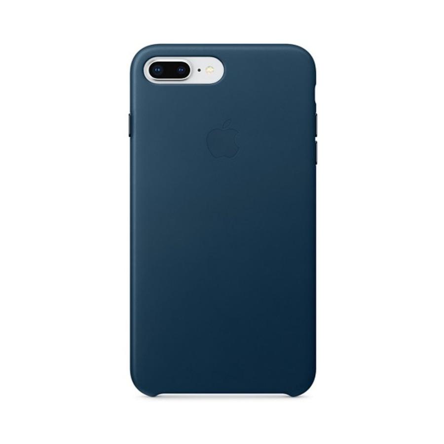 Apple 純正 iPhone7 Plus iPhone8 レザーケース コスモスブルー