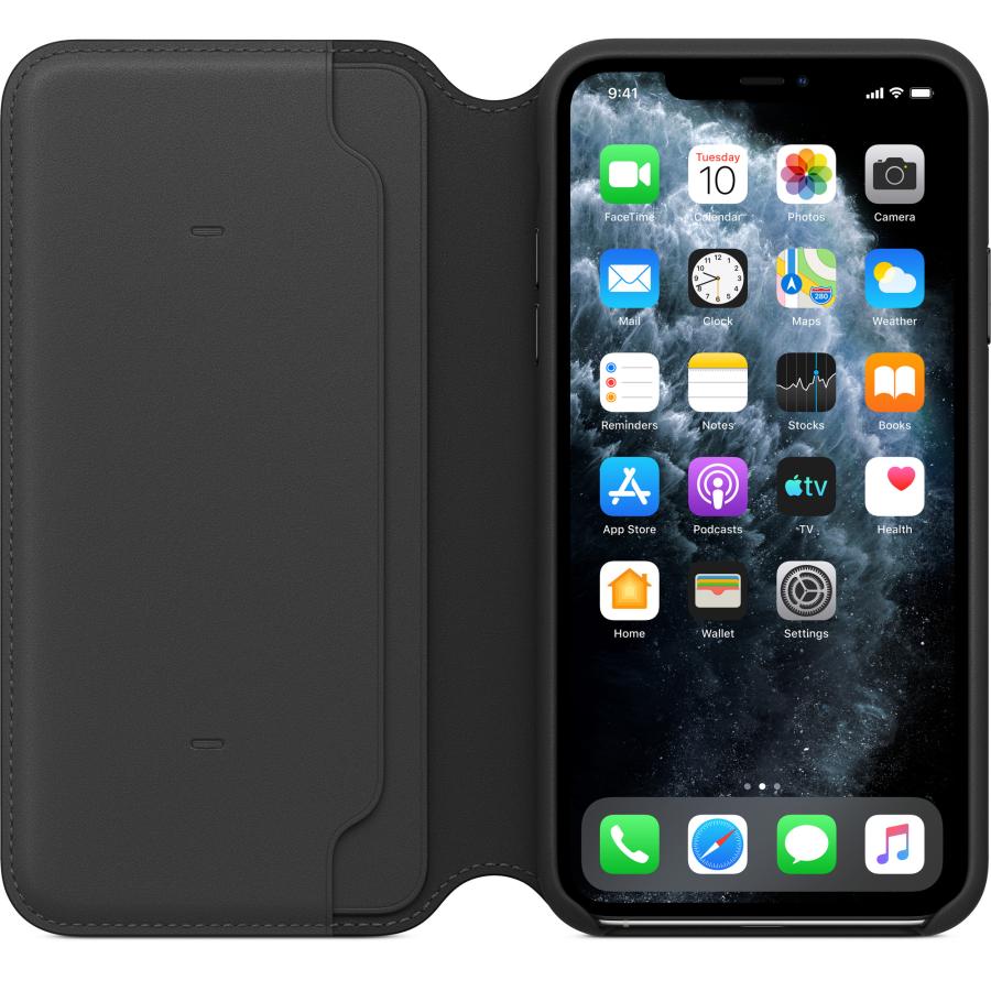 Apple 純正 iPhone 11 Pro Max Leather Folio レザーフォリオ ブラック 