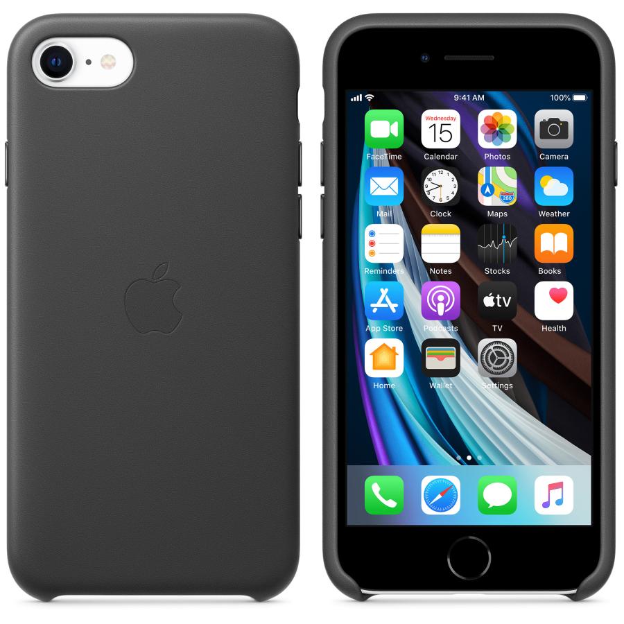 Apple 純正 iPhone SE 第2世代 | 8 7 レザーケース ブラック 黒