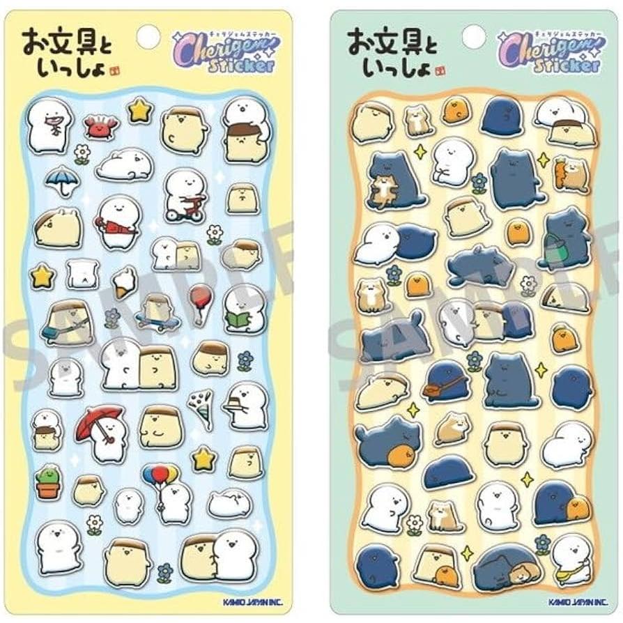 カミオジャパン お文具といっしょ Cherigem Sticker (お文具さん