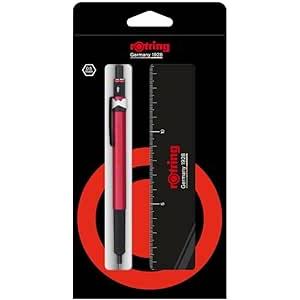 ロットリング 500 レッド シャープペンシル 定規付き 限定セット