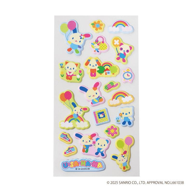 ウサハナ ぷくぷくシール サンリオ US09-01 NIC : STATIONERY-ITO