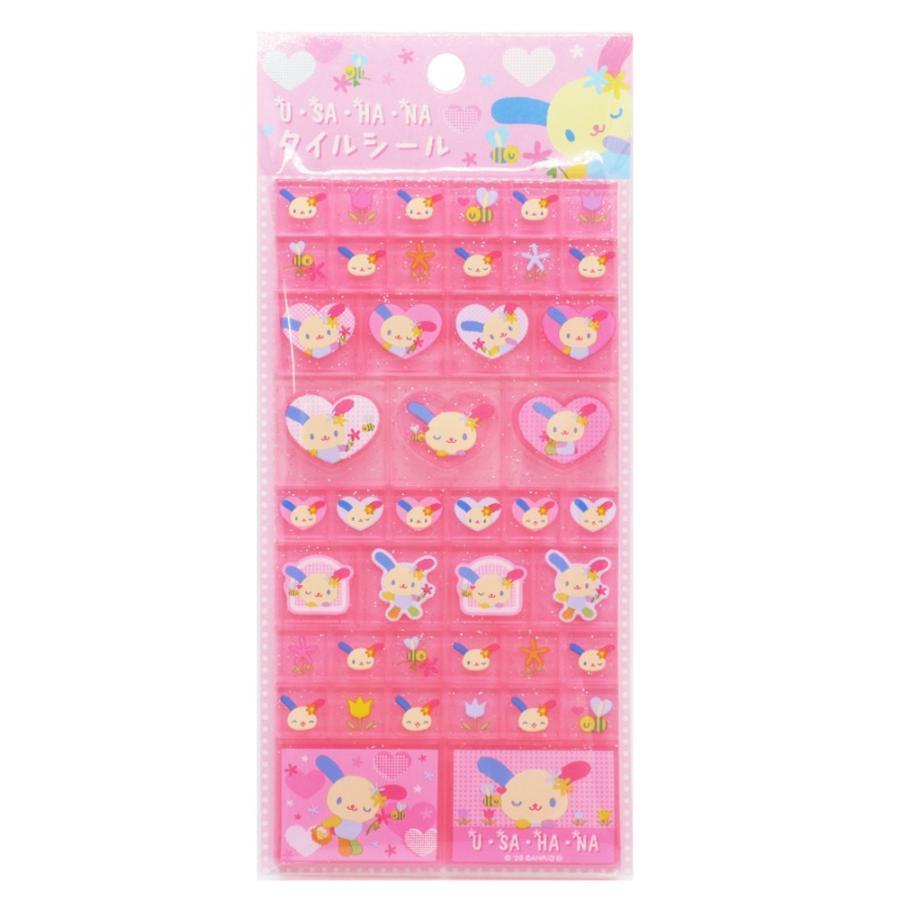 ウサハナ タイルシール ピンク US11-01 NIC : STATIONERY-ITO - 通販