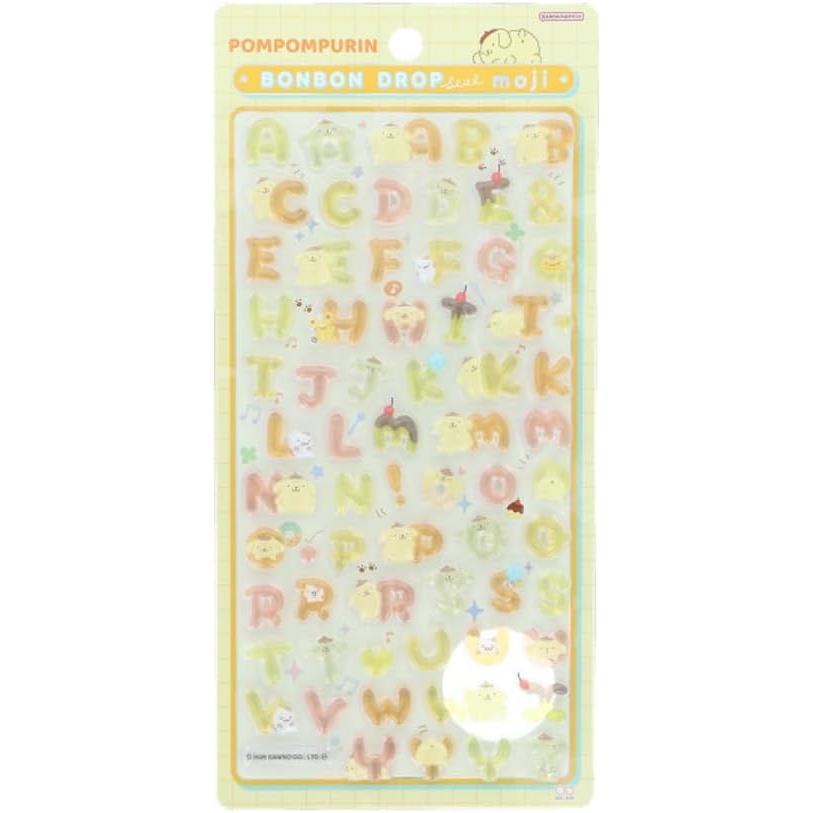 サンスター文具 ボンボンドロップシール もじ ポムポムプリン 正規品