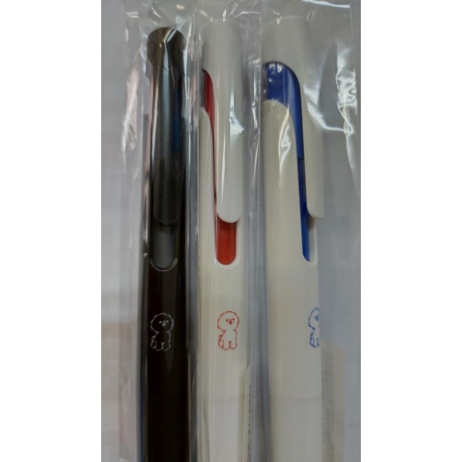 ブレン ZEBRA ブレン 限定 0.5mm 3本セット イヌ柄 インク色: 黒・赤