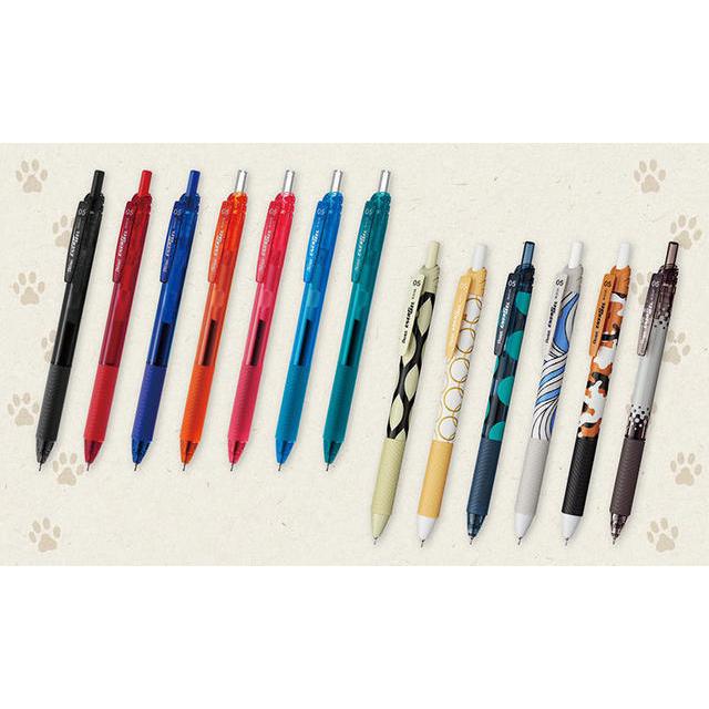 ぺんてる（Pentel） エナージェル エス ボールペン ねこ柄 0.3mm/0.5mm