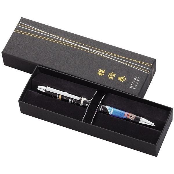 PILOT 黒 ボールペン ケース付き PILOT（パイロット） 油性ノックボールペン 雅絵巻 : STATIONERY-ITO