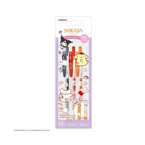 サラサ　限定デザイン　セット サラサ 限定 ゼブラ サラサクリップ サンリオキャラクターズ 3色